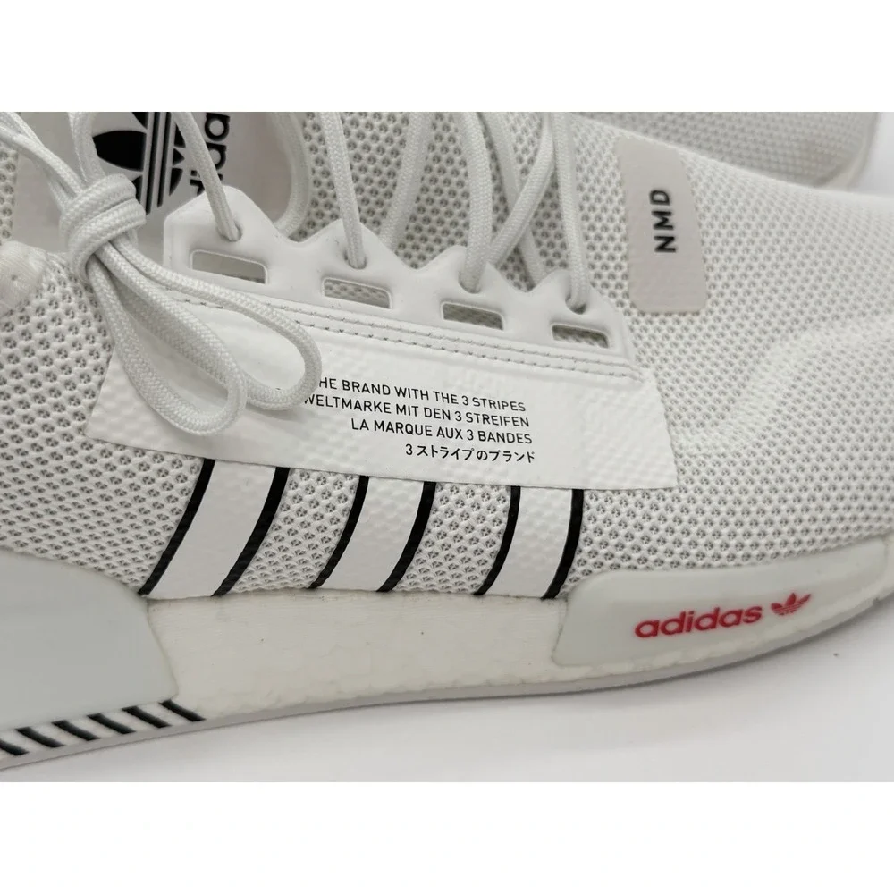 Size 11.5 - adidas NMD_R1 V2 JD Sports Exclusive White Black Scarlet HQ6629
